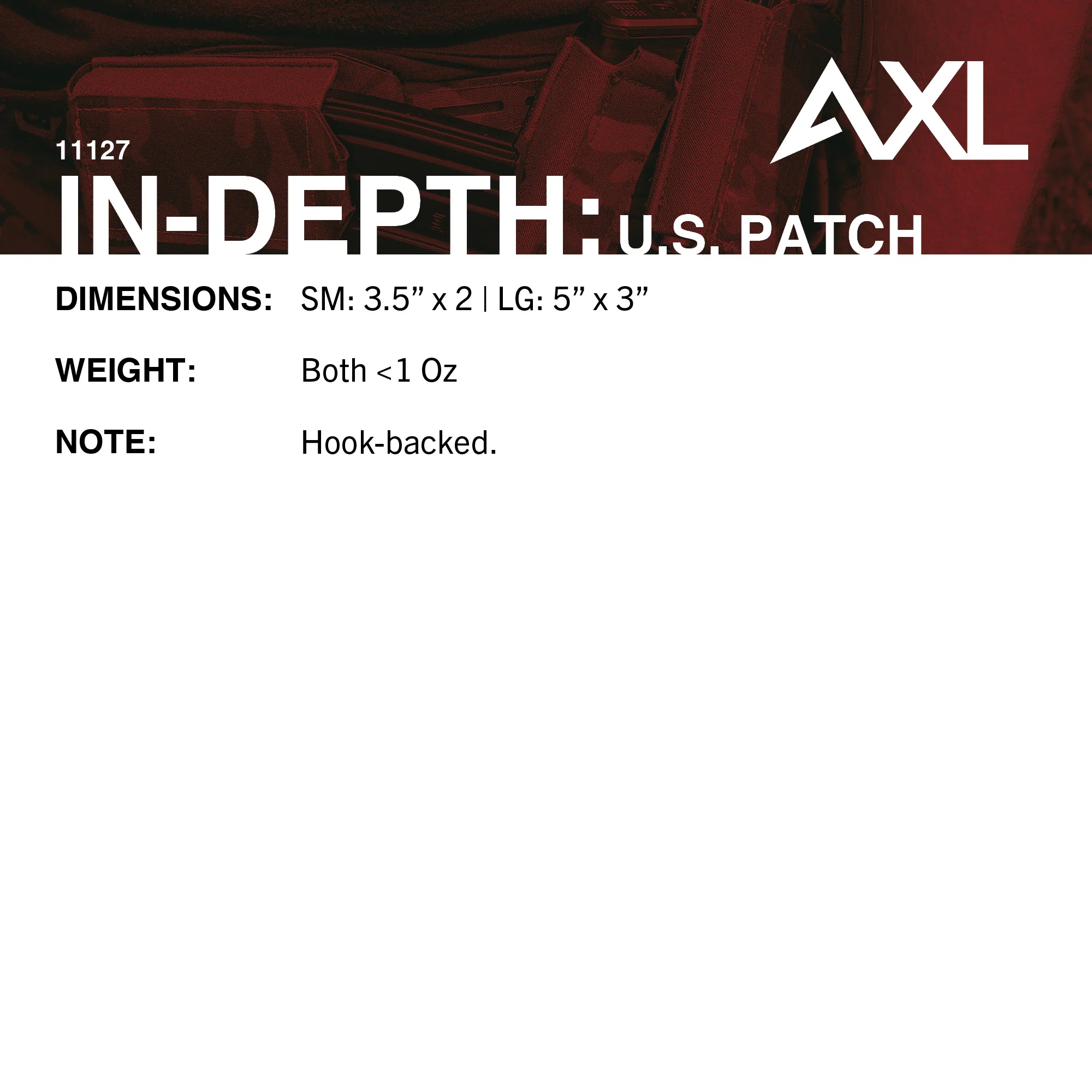 FusionEdge American Flag Patch | Small | Reversed - Image 6