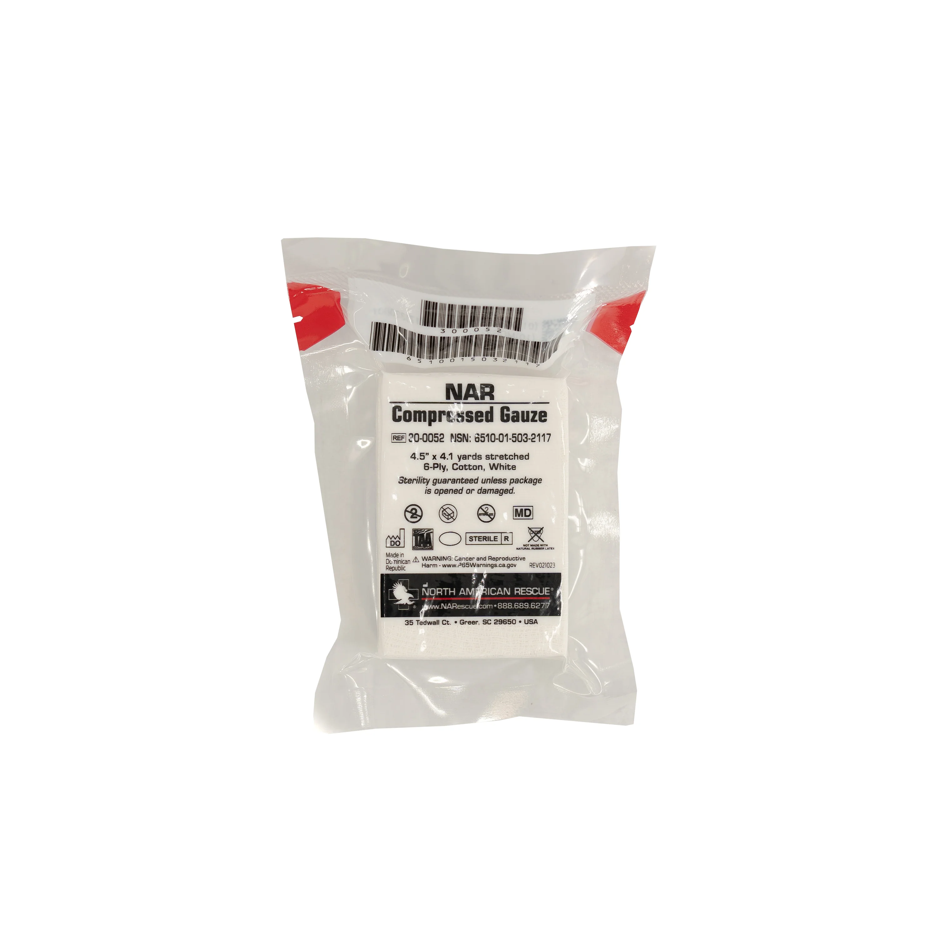 NAR Compressed Gauze